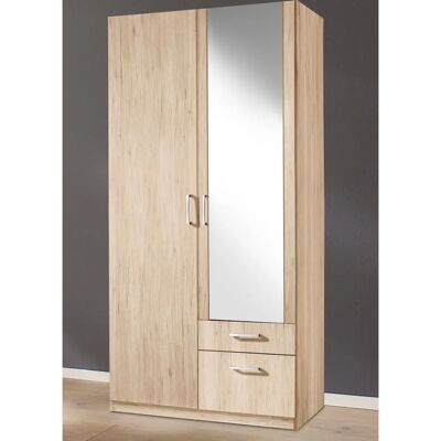 Priess Bilbao Kleiderschrank - Hellbraun - 94x54x193 cm Priess Bilbao Kleiderschrank - Hellbraun - 94x54x193 cm