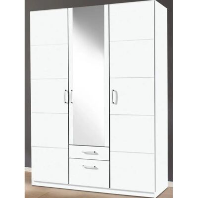 PRIESS Bilbao Weiß 3-Türer Kleiderschrank - Schrank PRIESS Bilbao Weiß 3-Türer Kleiderschrank - Schrank