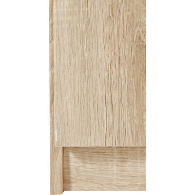 Priess Kleiderschrank - 48cm x 193cm x 54cm - hellbraune Struktur Eiche - 1-türig Priess Kleiderschrank - 48cm x 193cm x 54cm - hellbraune Struktur Eiche - 1-türig