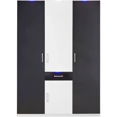 PRIESS Kleiderschrank - 140x55x193 cm mit LED-Beleuchtung PRIESS Kleiderschrank - 140x55x193 cm mit LED-Beleuchtung