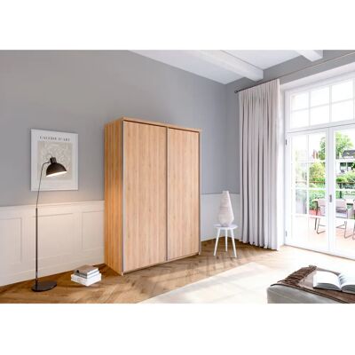 Priess Arnsberg Kleiderschrank - Schiebetüren - 144x211cm - Braun Priess Arnsberg Kleiderschrank - Schiebetüren - 144x211cm - Braun