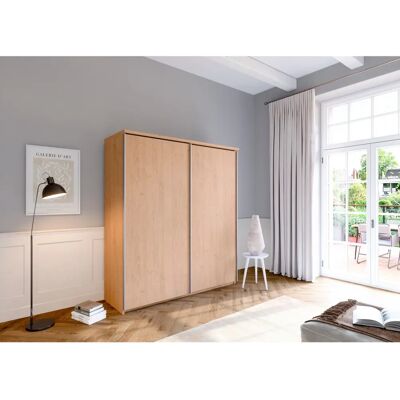 Priess Arnsberg Kleiderschrank - Livorno Buche - 2-Türer - 187x211x64,5cm Priess Arnsberg Kleiderschrank - Livorno Buche - 2-Türer - 187x211x64,5cm