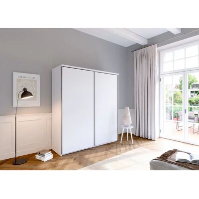 Priess Arnsberg Schrank - Schiebetüren, 4 Einlegeböden, 2 Kleiderstangen Priess Arnsberg Schrank - Schiebetüren, 4 Einlegeböden, 2 Kleiderstangen