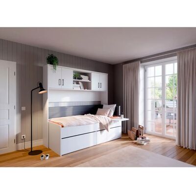 PRIESS Barkhausen Stauraumbett - Platzsparend, Made in Germany, Lichtweiß PRIESS Barkhausen Stauraumbett - Platzsparend, Made in Germany, Lichtweiß