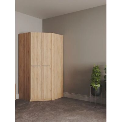 PRIESS Barcelona Eichefarben Artisan Eckkleiderschrank - Schrank PRIESS Barcelona Eichefarben Artisan Eckkleiderschrank - Schrank