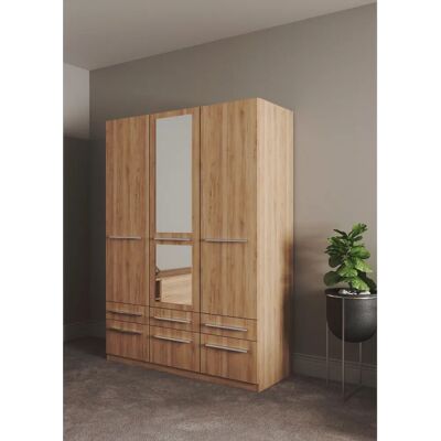 PRIESS Barcelona Kleiderschrank mit Spiegel - 140x54x193 cm PRIESS Barcelona Kleiderschrank mit Spiegel - 140x54x193 cm