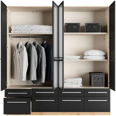 Priess Kleiderschrank - Verstellbare Größen & Farben - Spiegel & Beleuchtung Priess Kleiderschrank - Verstellbare Größen & Farben - Spiegel & Beleuchtung