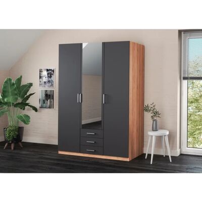 Priess Amsterdam Kleiderschrank - Modernes Design, LED, 3 Türen Priess Amsterdam Kleiderschrank - Modernes Design, LED, 3 Türen