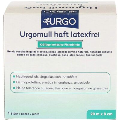 Urgo Medical - Urgomull haft latexfrei - 8 cm x 20 m - weiß - medizinische Binde Urgo Medical - Urgomull haft latexfrei - 8 cm x 20 m - weiß - medizinische Binde