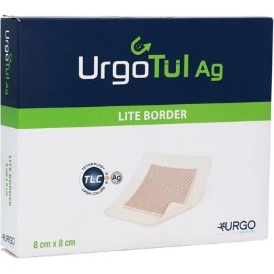 Urgo GmbH - Urgotül Ag Lite Border 8x8 cm - Verband Urgo GmbH - Urgotül Ag Lite Border 8x8 cm - Verband