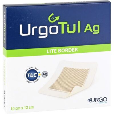 Urgo - Urgotül Ag Lite Border 10x12 cm Verband 10 St - Ag Lite Border - 10x12 cm - Verband Urgo - Urgotül Ag Lite Border 10x12 cm Verband 10 St - Ag Lite Border - 10x12 cm - Verband