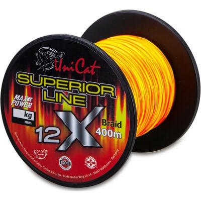 Uni Cat 400m 0,50mm Fluoresziernde Geflochtene Angelschnur - Heavy Duty Uni Cat 400m 0,50mm Fluoresziernde Geflochtene Angelschnur - Heavy Duty