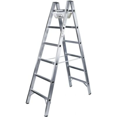 Iller 6106 Aluminium Sprossenstehleiter mit 2x6 Sprossen - Leiter Iller 6106 Aluminium Sprossenstehleiter mit 2x6 Sprossen - Leiter