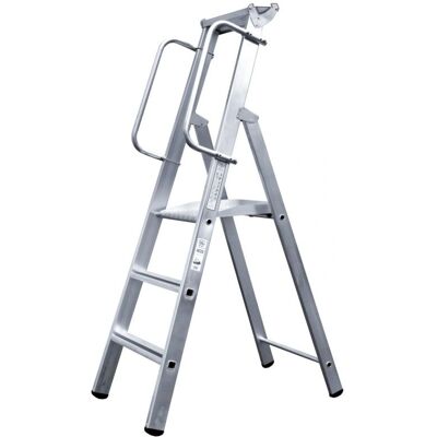 Iller Modell 46329 Aluminiumleiter mit Sicherheitsplattform - Leiter Iller Modell 46329 Aluminiumleiter mit Sicherheitsplattform - Leiter