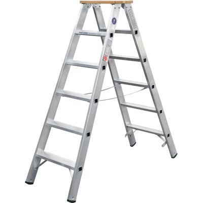 Iller Modell 51706 - Beidseitige Stufenleiter mit 6 Stufen - 1,5m Iller Modell 51706 - Beidseitige Stufenleiter mit 6 Stufen - 1,5m