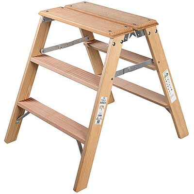 Iller Leiter - Gipserbock - Zweiseitig - 2x3 Stufen - Stufenleiter Iller Leiter - Gipserbock - Zweiseitig - 2x3 Stufen - Stufenleiter