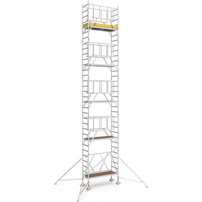 Iller 46841 Aluminium Gerüst - 0,75x1,80m, max. 10,45m Arbeitshöhe Iller 46841 Aluminium Gerüst - 0,75x1,80m, max. 10,45m Arbeitshöhe