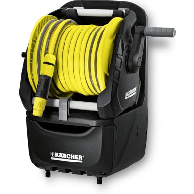 Kärcher Enrolador de mangueira de jardim - Montado na parede, 15m, Preto e Amarelo Kärcher Enrolador de mangueira de jardim - Montado na parede, 15m, Preto e Amarelo