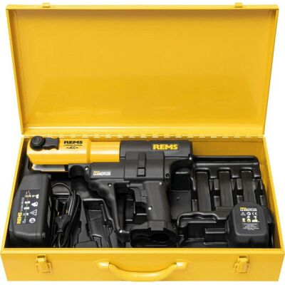 REMS 14.4V Li-Ion Prensa Radial - Universal, Rápida, Compacta REMS 14.4V Li-Ion Prensa Radial - Universal, Rápida, Compacta