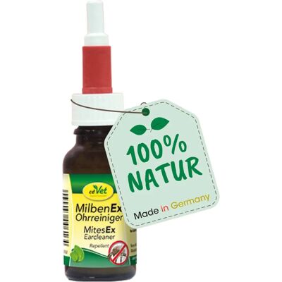 Nettoyant d'oreilles cdVet MiteEx - Soins naturels pour animaux Nettoyant d'oreilles cdVet MiteEx - Soins naturels pour animaux