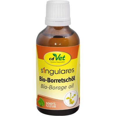 cdVet 50 ml Singulares Bio-Borretschöl - Kosttillskott för djur cdVet 50 ml Singulares Bio-Borretschöl - Kosttillskott för djur
