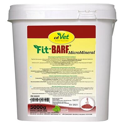 cdVet Naturliga Produkter Fit-BARF MicroMineral 5 kg Pulver för Katt / Hund cdVet Naturliga Produkter Fit-BARF MicroMineral 5 kg Pulver för Katt / Hund