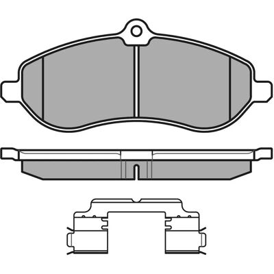 MEYLE Bremsbeläge - Vorderachse, 18,5mm, 162mm - Bremsbeläge MEYLE Bremsbeläge - Vorderachse, 18,5mm, 162mm - Bremsbeläge