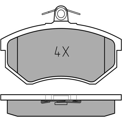 MEYLE 025 206 6919 - Φανογκάκια φρένων για Audi 80, 90, A4 Cabriolet, Coupe MEYLE 025 206 6919 - Φανογκάκια φρένων για Audi 80, 90, A4 Cabriolet, Coupe