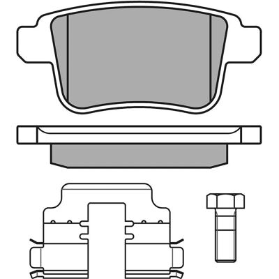 MEYLE 025 246 9216 - Bremsbeläge für Mercedes-Benz Citan, Renault Kangoo MEYLE 025 246 9216 - Bremsbeläge für Mercedes-Benz Citan, Renault Kangoo