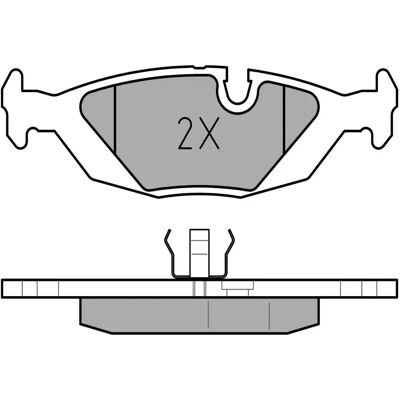 MEYLE 025 206 7516 - Bremsbeläge für BMW Z1 MEYLE 025 206 7516 - Bremsbeläge für BMW Z1