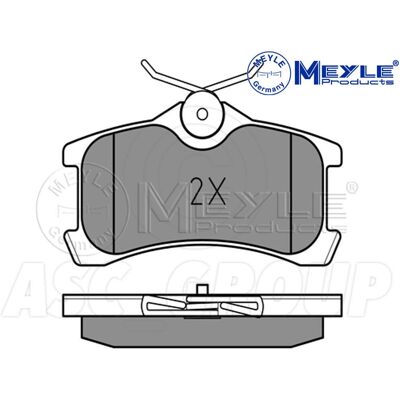 MEYLE 025 240 1314/W Τακάκια φρένων πίσω με δείκτη φθοράς - Τακάκια φρένων MEYLE 025 240 1314/W Τακάκια φρένων πίσω με δείκτη φθοράς - Τακάκια φρένων