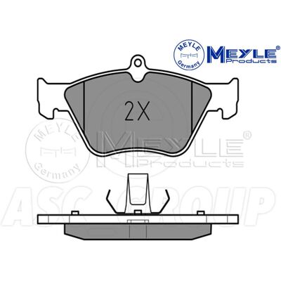 MEYLE 025 214 1117 - Bremsbelægning for Opel, Saab, Vectra, Omega MEYLE 025 214 1117 - Bremsbelægning for Opel, Saab, Vectra, Omega