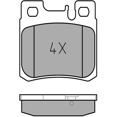 Mercedes-Benz W124/W124 Bremsbeläge - Hinterachse, OE-Qualität Mercedes-Benz W124/W124 Bremsbeläge - Hinterachse, OE-Qualität