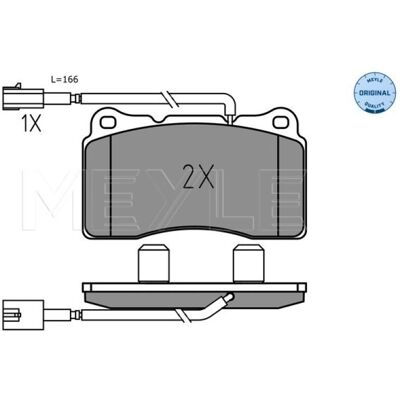 Meyle 025 237 5716 Vorderachse Bremsbeläge für Alfa Romeo Giulietta - Bremsenteile Meyle 025 237 5716 Vorderachse Bremsbeläge für Alfa Romeo Giulietta - Bremsenteile