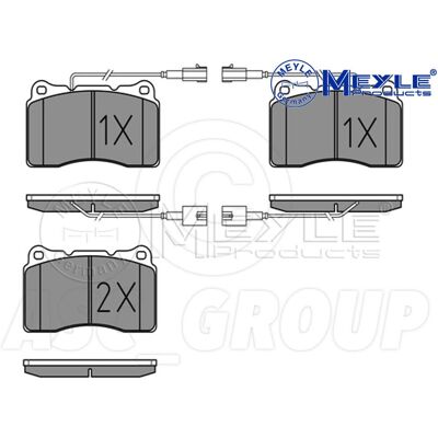 MEYLE 025 230 9216/W Bremsbeläge vorne - Bremssystem MEYLE 025 230 9216/W Bremsbeläge vorne - Bremssystem