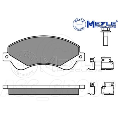 MEYLE Brake Pads 025 244 8518/W - Foraksel, OEM Kvalitet MEYLE Brake Pads 025 244 8518/W - Foraksel, OEM Kvalitet