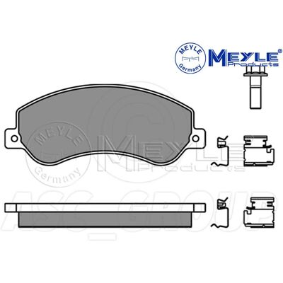 MEYLE Modell 025 244 8419/W Vorderbremsbeläge mit Verschleißanzeige - Bremssystem MEYLE Modell 025 244 8419/W Vorderbremsbeläge mit Verschleißanzeige - Bremssystem