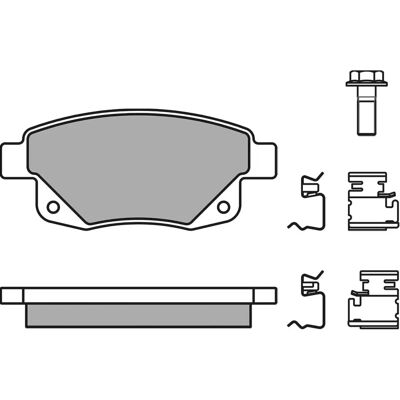 MEYLE 025 244 8617/W Hinterachse Bremsbeläge - Bremssystem MEYLE 025 244 8617/W Hinterachse Bremsbeläge - Bremssystem