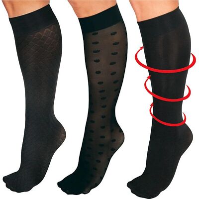 Weltbild Schwarze Kompressions-Kniestrümpfe - Stütz-Kniestrümpfe Weltbild Schwarze Kompressions-Kniestrümpfe - Stütz-Kniestrümpfe