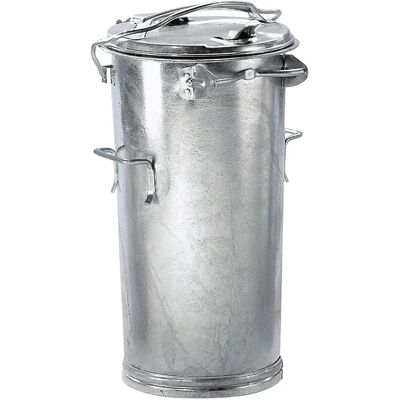 Contenitore rifiuti in acciaio Kaiserkraft - 50L - Zincato - Interno/Esterno Contenitore rifiuti in acciaio Kaiserkraft - 50L - Zincato - Interno/Esterno