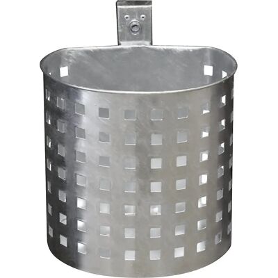 Kaiserkraft Contenedor Exterior de Residuos - 20L, Perforado, Galvanizado Kaiserkraft Contenedor Exterior de Residuos - 20L, Perforado, Galvanizado