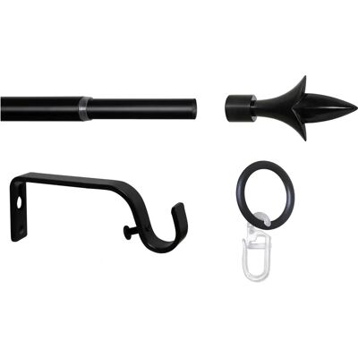 MYDECO Lance Gardinenstange - Ausziehbar, Modern, Aluminium, 130-240cm MYDECO Lance Gardinenstange - Ausziehbar, Modern, Aluminium, 130-240cm