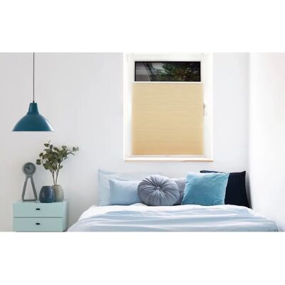 MYDECO Save Wabenplissee - 80x210cm, Beige, Zweiseitig verschiebbar - Plissee MYDECO Save Wabenplissee - 80x210cm, Beige, Zweiseitig verschiebbar - Plissee