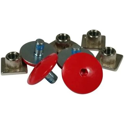 Usd Skates Kit de vis de charnière Rouge - Skates Hinge Screw Set - Publicité Usd Skates Kit de vis de charnière Rouge - Skates Hinge Screw Set - Publicité