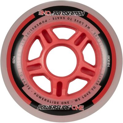 Roues de Patins en Ligne PowerSlide 80mm - Fitness - Rouge/Noir - Publicité Roues de Patins en Ligne PowerSlide 80mm - Fitness - Rouge/Noir - Publicité