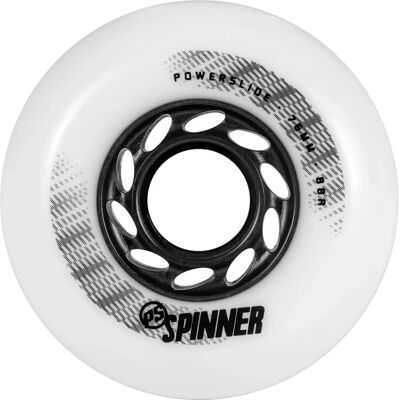 Roues Spinner Blanches Powerslide - Pack de 4 - Haute Durabilité, 88A, 76mm - Type de Roue - Publicité Roues Spinner Blanches Powerslide - Pack de 4 - Haute Durabilité, 88A, 76mm - Type de Roue - Publicité
