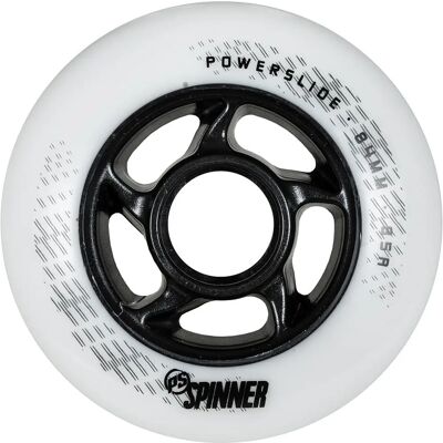 Powerslide Weiß Spinner Räder - 72mm, 88A, Hochleistungs Skate Rollen Powerslide Weiß Spinner Räder - 72mm, 88A, Hochleistungs Skate Rollen