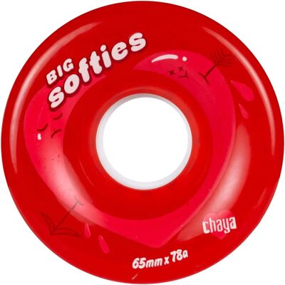 Chaya Big Softies 65mm 78A - Ruedas para patinaje al aire libre - Rojo Claro Chaya Big Softies 65mm 78A - Ruedas para patinaje al aire libre - Rojo Claro