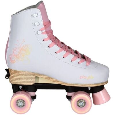 Playlife Pink/Weiß Verstellbare Kinderrollschuhe - Rollschuhe Playlife Pink/Weiß Verstellbare Kinderrollschuhe - Rollschuhe