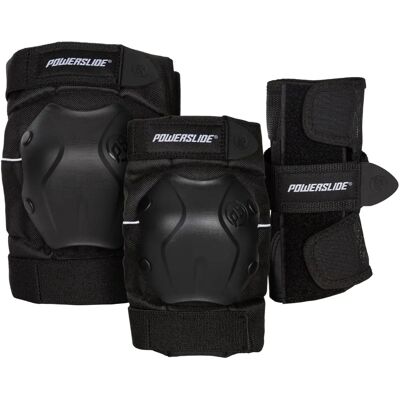 POWERSLIDE XL Schwarz Protektoren-Set - Schutzausrüstung für Inline POWERSLIDE XL Schwarz Protektoren-Set - Schutzausrüstung für Inline